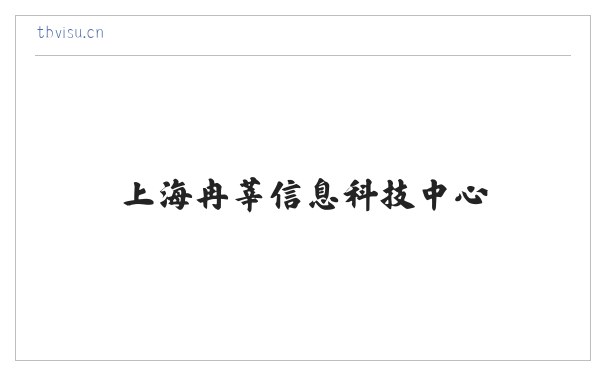 上海冉莘信息科技中心 缩略图
